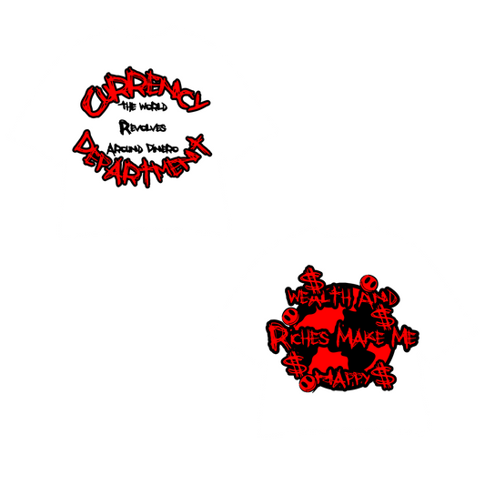 CurrencyDept "The World Revolves Around Dinero" Cut Off Tee